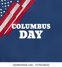 Columbus Day United States National Holiday Stock Vector (royalty Free 