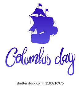 Columbus day. Vector illustration
