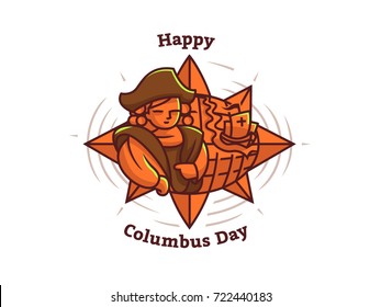 Columbus day. Vector illustration.