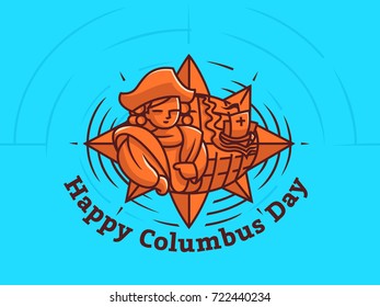 Columbus day. Vector illustration.