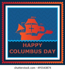 Columbus day.vector illustration.