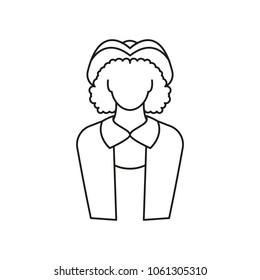 Columbus icon. Outline Columbus vector icon for web design isolated on white background