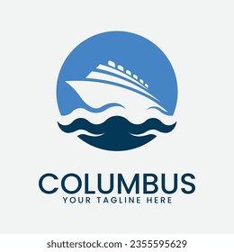 columbus logo vector illustration design