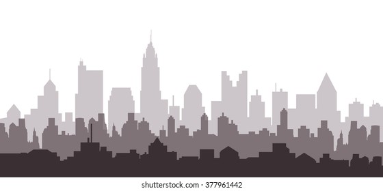 Columbus Morning City Skyline - Vector