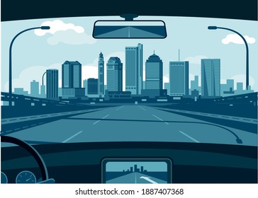 Columbus Ohio Skyline Vector Illustration