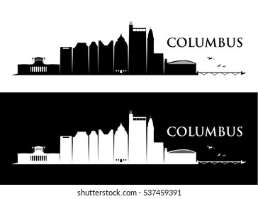 Columbus, Ohio Skyline - Vector Illustration

