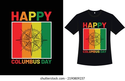  Columbus quotes t-shirt design, vector graphic