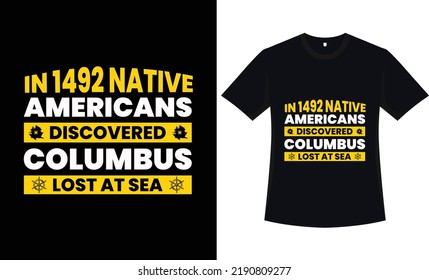  Columbus quotes t-shirt design, vector graphic