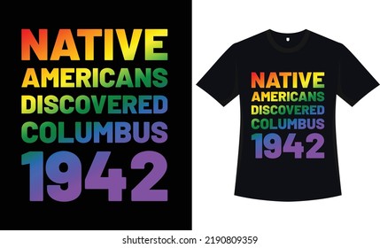  Columbus quotes t-shirt design, vector graphic