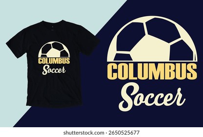 Columbus soccer team logo ,Columbus day t shirt