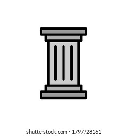 Column architecture icon. Simple color with outline vector elements of architecture icons for ui and ux, website or mobile application