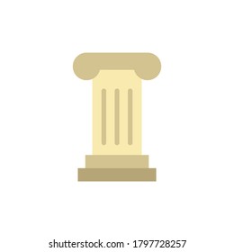 Column architecture icon. Simple color vector elements of architecture icons for ui and ux, website or mobile application