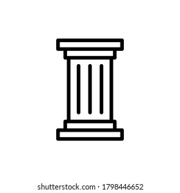 Column architecture icon. Simple line, outline vector elements of architecture icons for ui and ux, website or mobile application