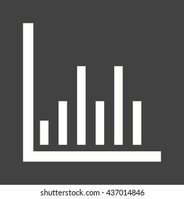 simple outline decrease column chart and arrow down... Diagram Chart Arrow Down Icon Symbol Stock Vector (Royalty Free ...