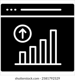 Column Chart Icon Element For Design