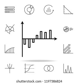 column chart line icon. Chart and diagram icons universal set for web and mobile