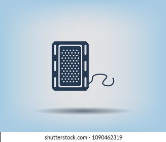 Column for computer, tape recorder, audio system. Vector picture.