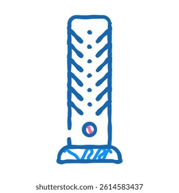 column fan doodle icon sketch vector. column fan sign. isolated symbol illustration