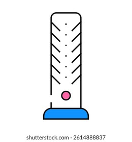 column fan line icon vector. column fan sign. isolated symbol illustration