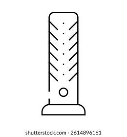 column fan line icon vector. column fan sign. isolated contour symbol black illustration
