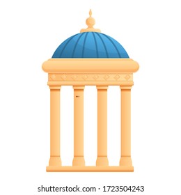 Column gazebo icon. Cartoon of column gazebo vector icon for web design isolated on white background