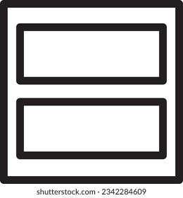 Column Grid Text Outline Icon