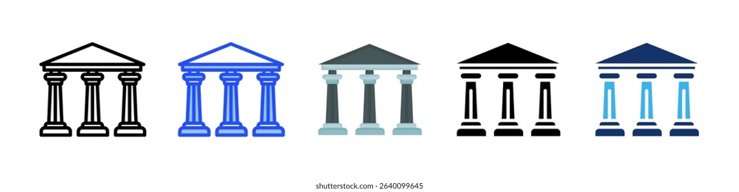 Column Icon Collection With Multiple Styles