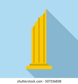 Column icon. Flat illustration of column vector icon for web