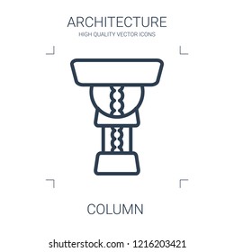 column icon. high quality line column icon on white background. from architecture collection flat trendy vector column symbol. use for web and mobile