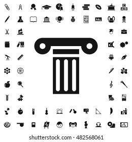 Column icon illustration isolated vector sign symbol