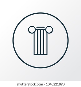 Column icon line symbol. Premium quality isolated pillar element in trendy style.