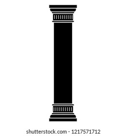 Icono de columna, logotipo en fondo blanco