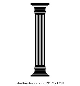 Column icon, logo on white background