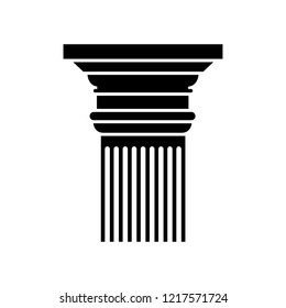 Column icon, logo on white background
