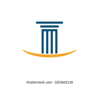 Column icon Logo Template vector illustration design
