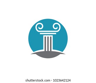 Column icon Logo Template vector illustration design