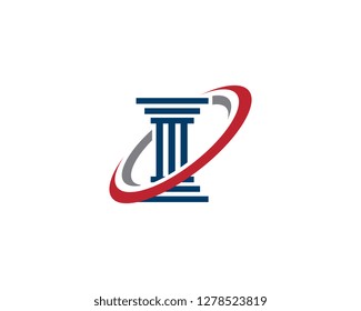 Column icon Logo Template vector illustration design