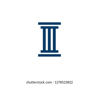 Column icon Logo Template vector illustration design