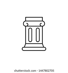 column icon. Simple thin line, outline vector of History icons for UI and UX, website or mobile application