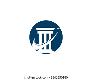 Column icon and symbol logo template