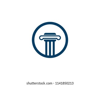 Column icon and symbol logo template