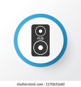 Column icon symbol. Premium quality isolated speaker element in trendy style.