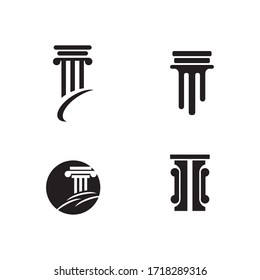 Column icon Template vector illustration design