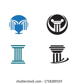 Spaltensymbol Vorlage Vektorgrafik-Design