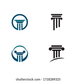 Column icon Template vector illustration design