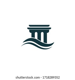 Column icon Template vector illustration design