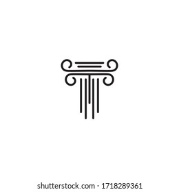 Column icon Template vector illustration design