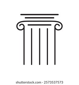Column icon Template vector illustration design
