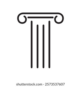 Column icon Template vector illustration design
