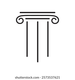 Column icon Template vector illustration design
